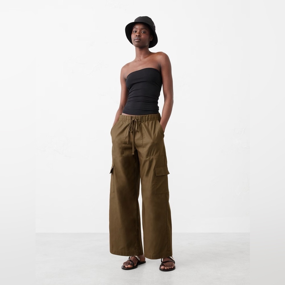 NWT! Banana Republic Wide-Leg High-Rise Cargo Pull-On Pant - 770982 🖥️4️⃣ - Picture 5 of 6